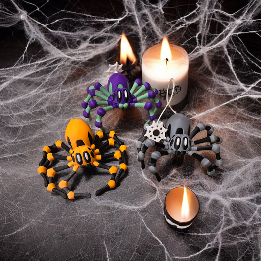 3D Printed Magnetic Spider Collectible for Halloween